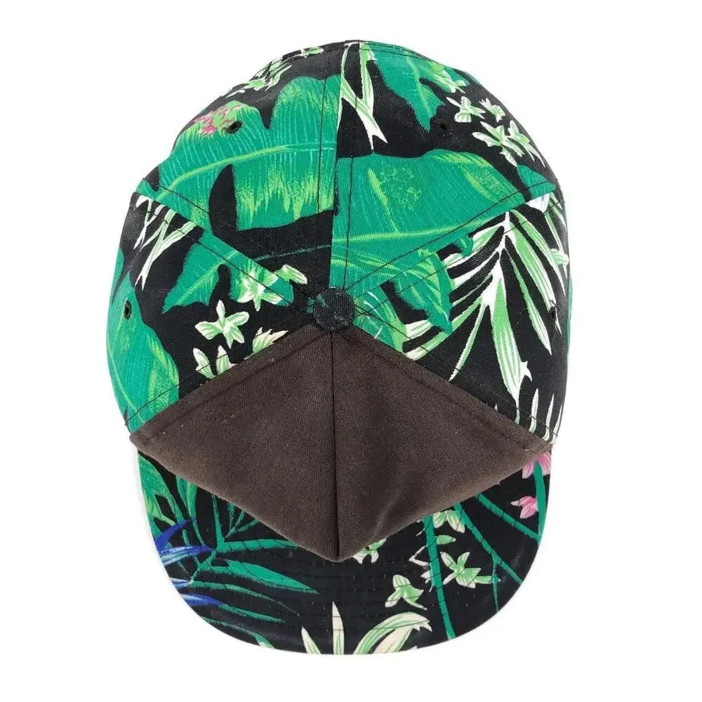 90s Boeing tropical palm print hat 1990s vintage